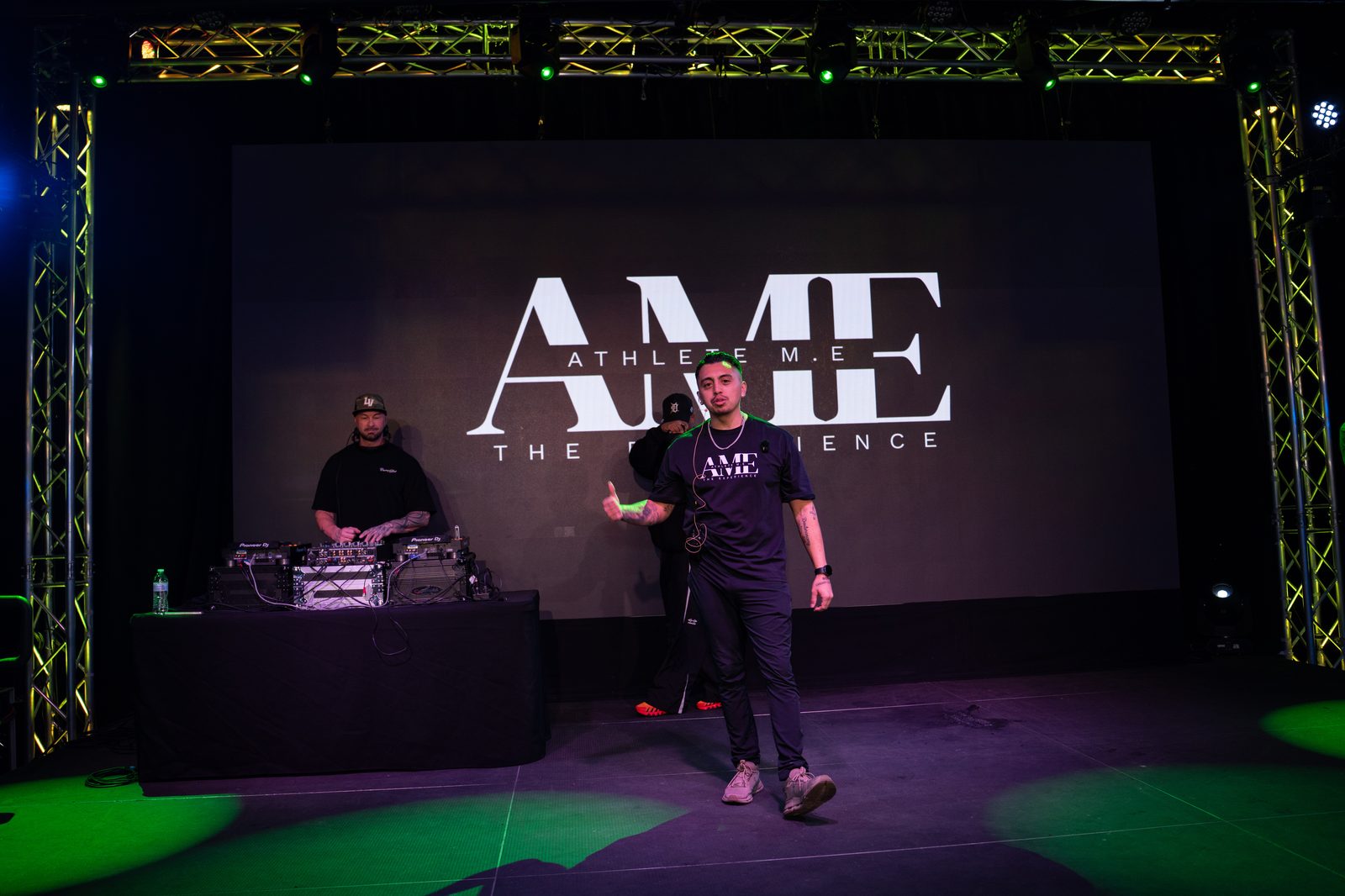 JB, founder of AME, on stage in Las Vegas